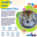Java Slow Feeder Dog Bowl for Enrichment - 8" diameter x 2" deep