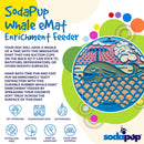 Whale Enrichment Lick Mat with Suction Cups - 8"