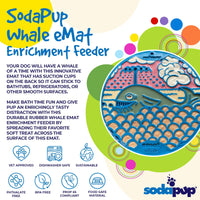 Whale Enrichment Lick Mat with Suction Cups - 8"