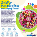 Mandala Slow Feeder Dog Bowl for Enrichment - 8" diameter x .75" deep