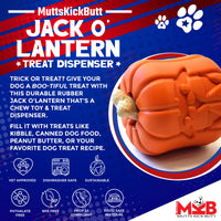 Jack O' Lantern Dog Toy - Treat Dispenser