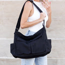 Nova Oversize Canvas Messenger Bag