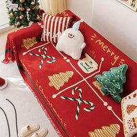 Protective Seat Cover, Christmas Chenille Couch Cove
