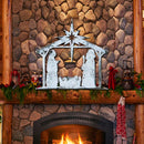 Rising Star Nativity Rustic Door Hanger