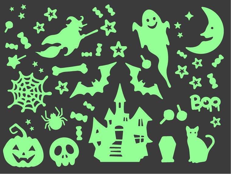 Halloween Glow-in-the-Dark Stickers