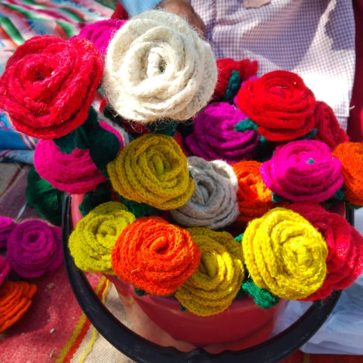 Handmade Wool Rose - Eco-Friendly & Fair Trade
