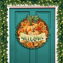 Welcome Fall Wooden Front Door Sign