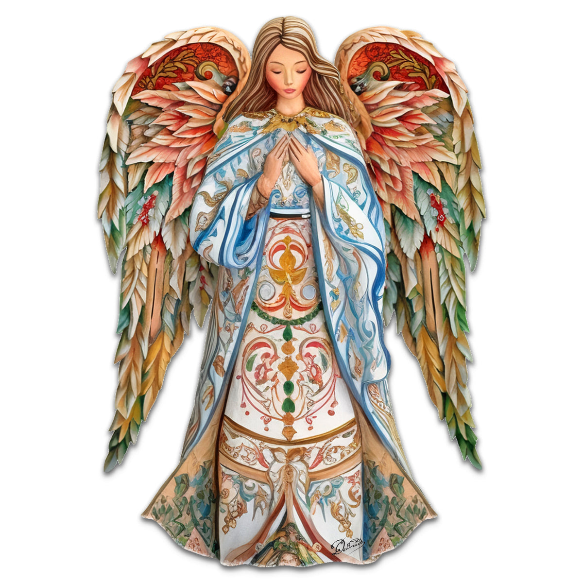 Elegant Angel of Hope Wood Art