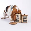 Rustic Dog Treat Canister Set
