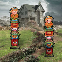 For the Love of Autumn Set of 2 Walkway Greeters Outdoor Decor by Jamie Mills-Price - Halloween Thanksgiving  Decor - 8457804F-S2