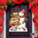 Joy, Love & Peace Snowman Door Decor