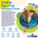 Baja Slow Feeder Dog Bowl for Enrichment - 8" diameter x 1.5" deep