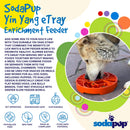 Sun and Moon Slow Feeder Dog Bowl for Enrichment - 8" diameter x 1.5" deep