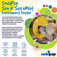 Sun n' Sea Enrichment Lick Mat with Suction Cups - 8"