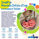 Mandala SOFT Slow Feeder Dog Bowl for Enrichment - 8" diameter x 1" deep