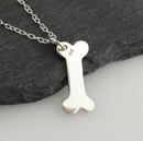 Sterling Silver Dog Bone Necklace