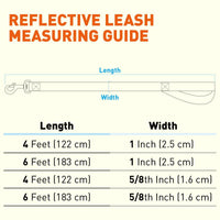 Reflective Nylon Dog Leash: ESA, Service Dog, Adopt Me, Do Not Pet, Therapy Dog