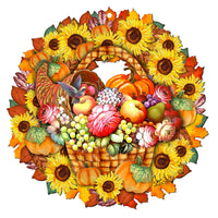 Thanksgiving Wreath Door Sign