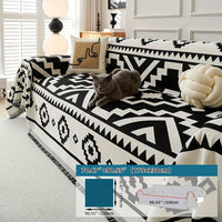 Boho-Chic All-Season Sofa Cover | Light Gray & Pet Proof Couch Cover