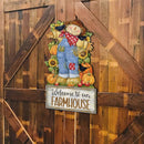 Welcome to Our Farmhouse Wood Door Sign