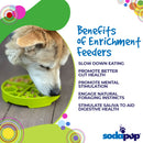 Four Seasons Slow Feeder Dog Bowl for Enrichment - 8" diameter x 1.5" deep