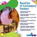 Lotus  Enrichment Lick Mat with Suction Cups - 8"