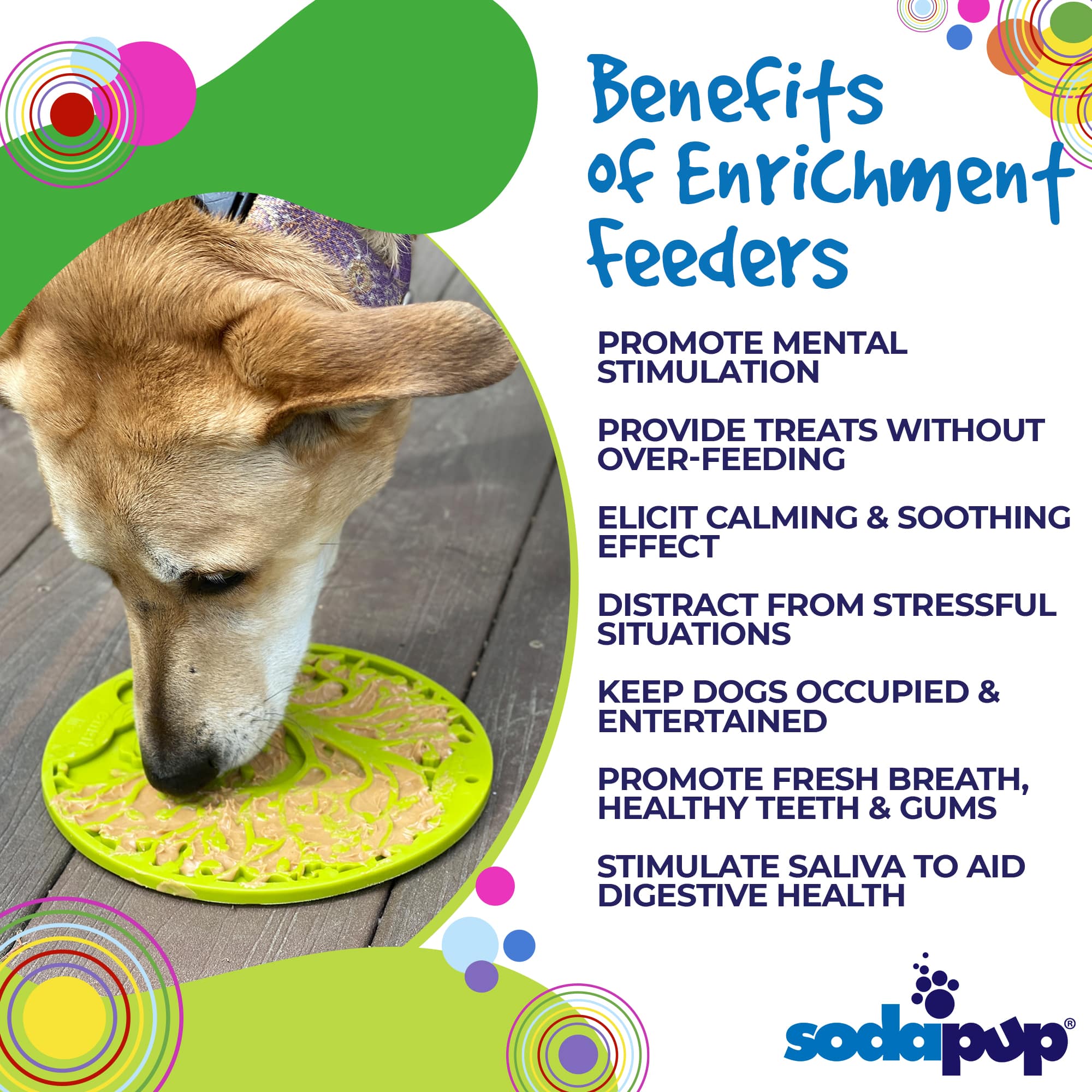 Tree of Life Enrichment Lick Mat with Suction Cups - 8"