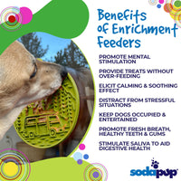 Retro Camper Enrichment Lick Mat with Suction Cups - 8"