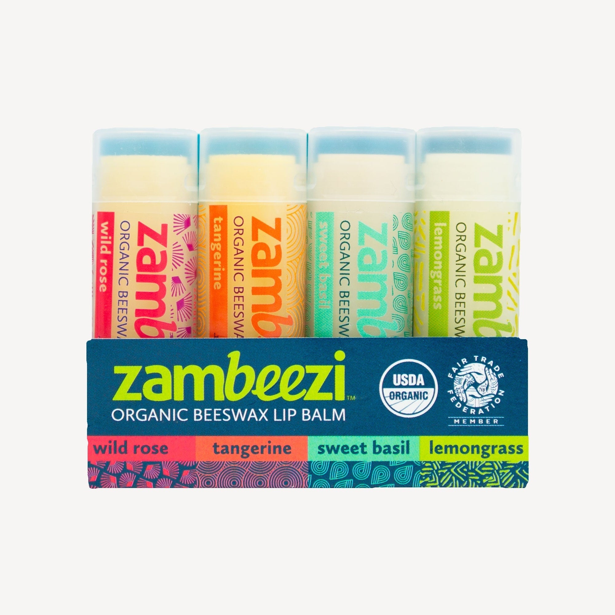 Lip Balm 4-pack: Organic & Fair Trade