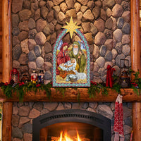 Illustrated Nativity Door Hanger