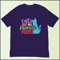 Cats are My Favorite People Unisex T-shirt