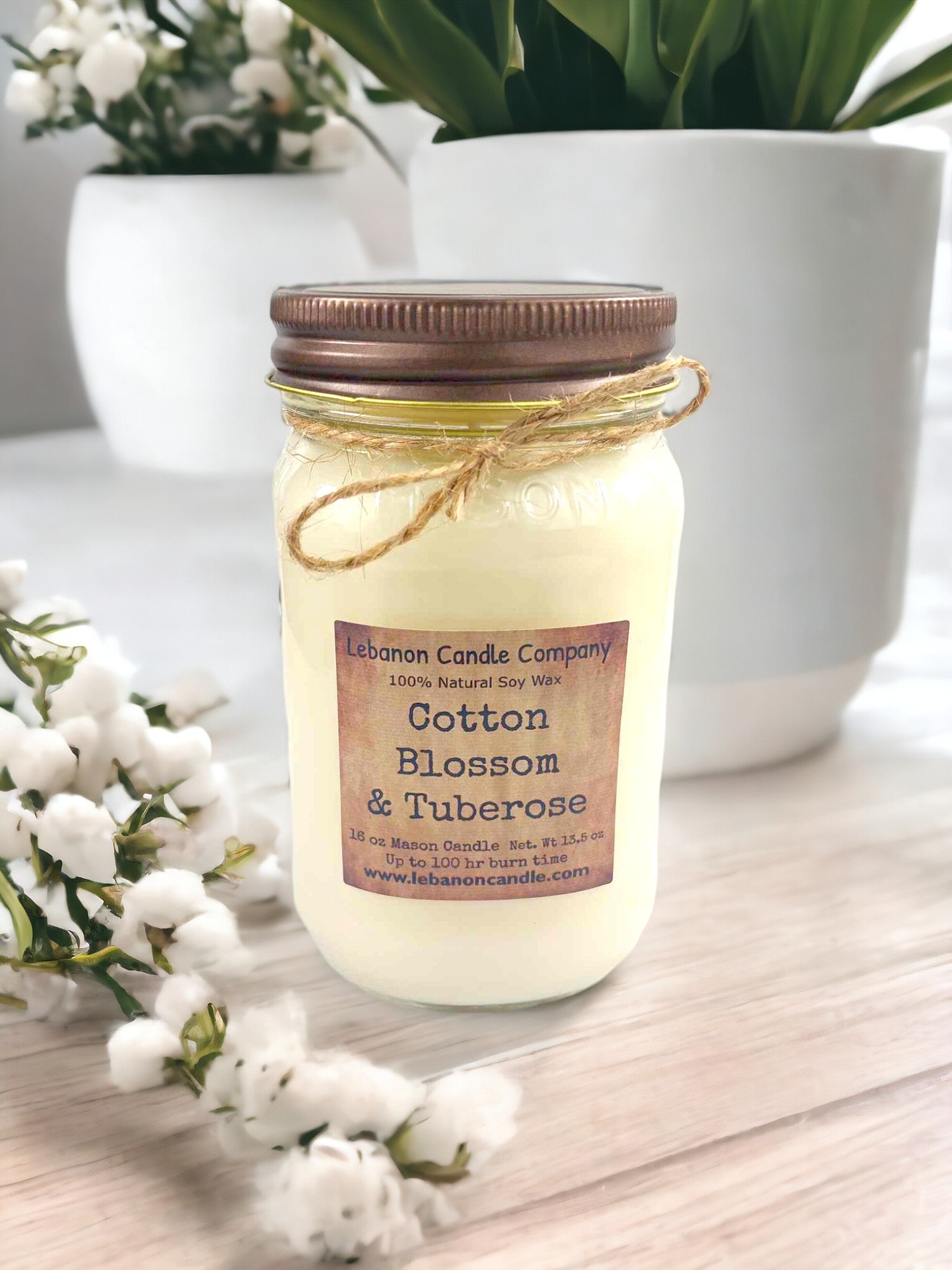 Cotton Blossom & Tuberose Candle