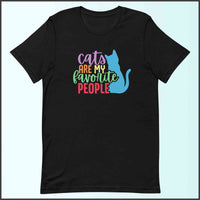 Cats are My Favorite People Unisex T-shirt