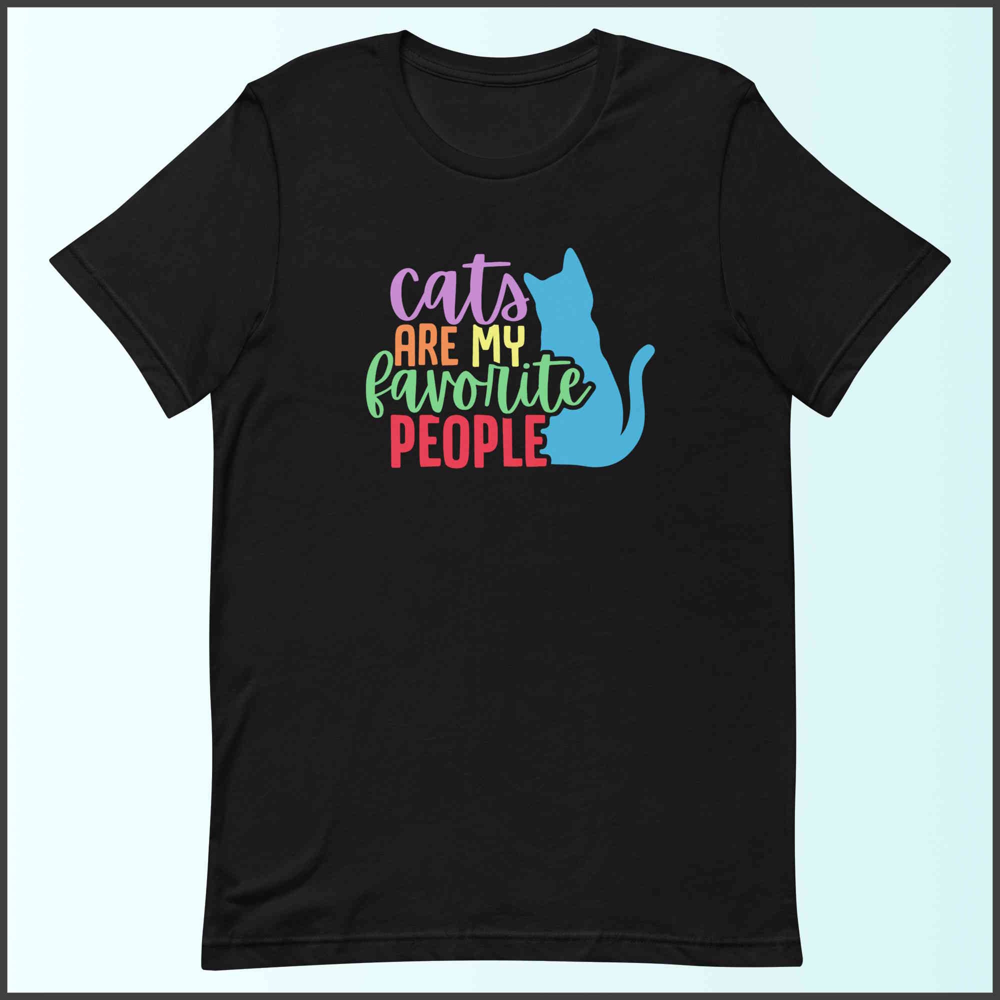 Cats are My Favorite People Unisex T-shirt