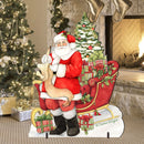 Santa & His Christmas List Outdoor Yard Sign