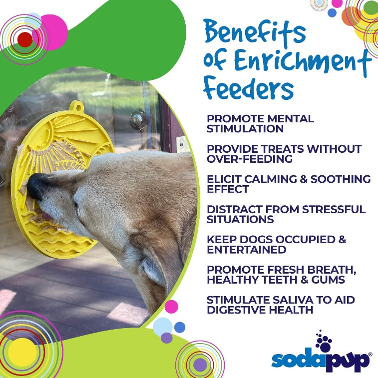 Sun n' Sea Enrichment Lick Mat with Suction Cups - 8"