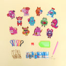 Monsters Diamond Art Craft Kit (Set of 15)
