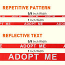 Reflective Nylon Dog Leash: ESA, Service Dog, Adopt Me, Do Not Pet, Therapy Dog