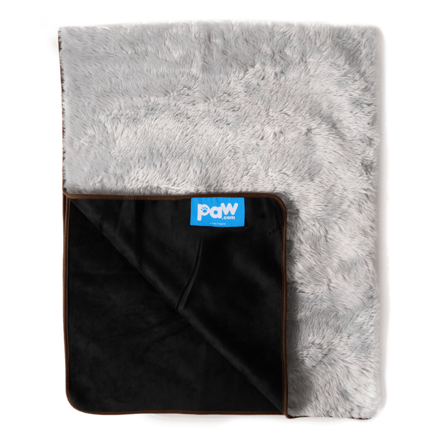 Light Gray Faux-Fur Waterproof Blanket - Summer Short Fur