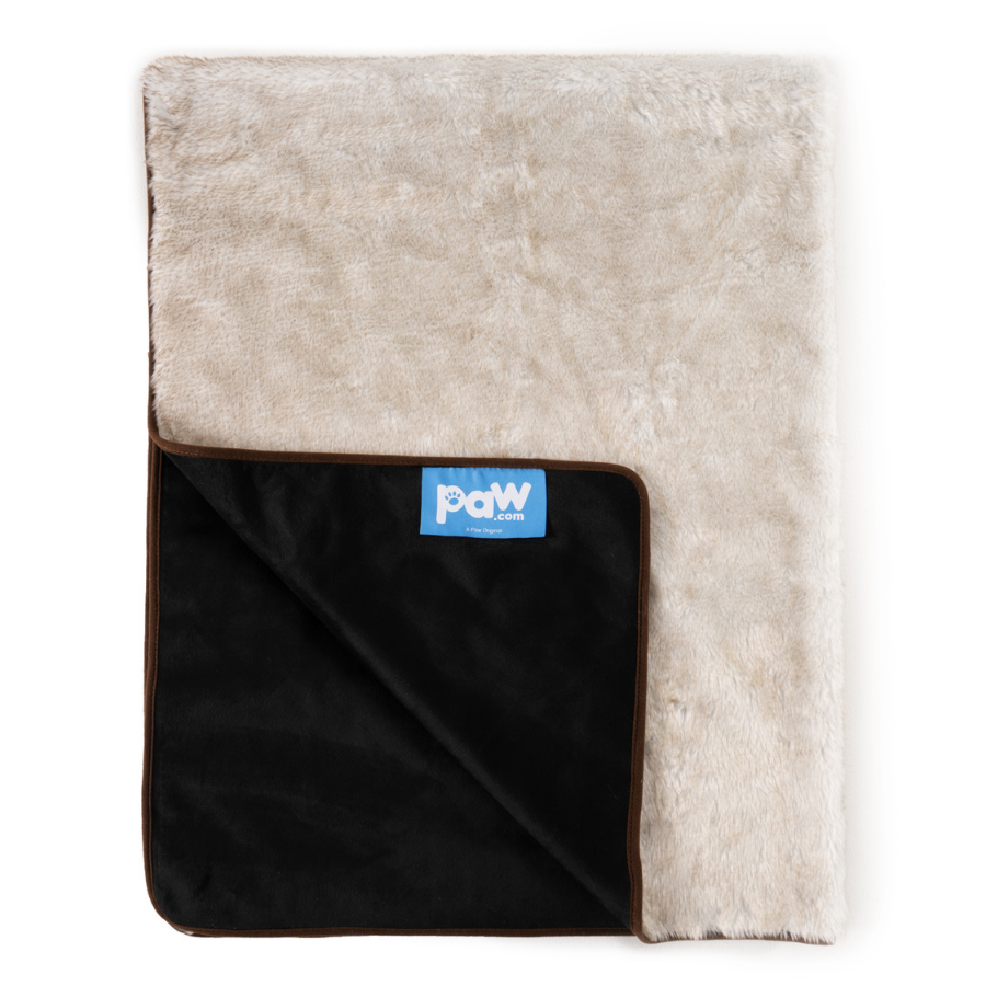 Beige Faux-Fur Waterproof Blanket - Summer Short Fur