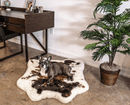 PupRug® Animal Print Memory Foam Dog Bed: Brown Faux Cowhide
