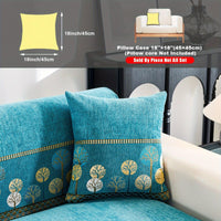 Pet Proof Couch Cover - Boho Chenille Sofa Cover with Tree Embroidery