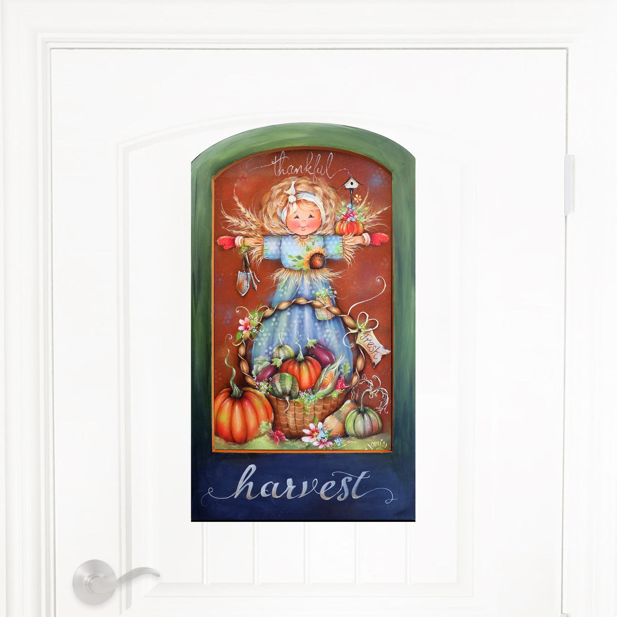 Thankful Harvest Fall Door Decor