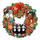 Cat Lovers Christmas Holiday Wreath