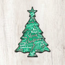 Modern Merry Christmas Tree Door Decor