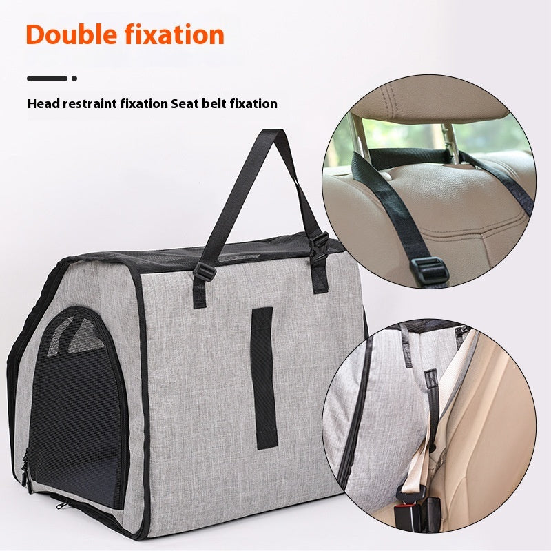 Vehicle Pet Kennel: Portable & Foldable