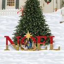 NOEL Nativity & Star of Bethlehem Outdoor Display