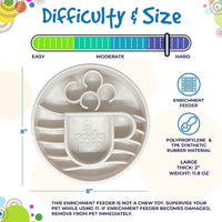 Java Slow Feeder Dog Bowl for Enrichment - 8" diameter x 2" deep