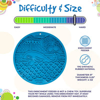 Whale Enrichment Lick Mat with Suction Cups - 8"