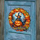 Happy Halloween Wreath Door Art